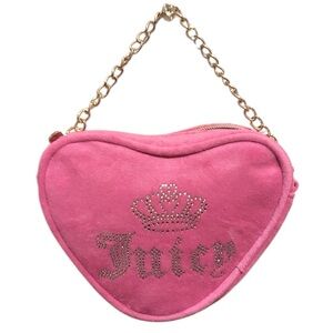 NWT Juicy Couture Pink Heart-Shaped Crossbody Bag